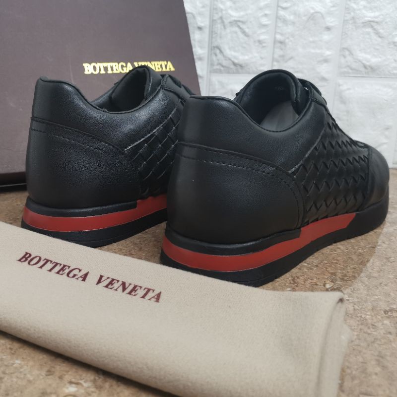 sepatu pria sneakers kulit asli leather sepatu anyaman kets casual botega