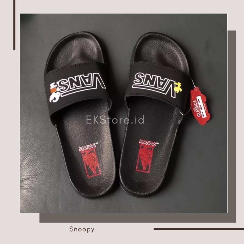 SANDAL SLOP PRIA SNOOPY SERIES / SANDAL FLIP FLOP PRIA WANITA BERKUALITAS