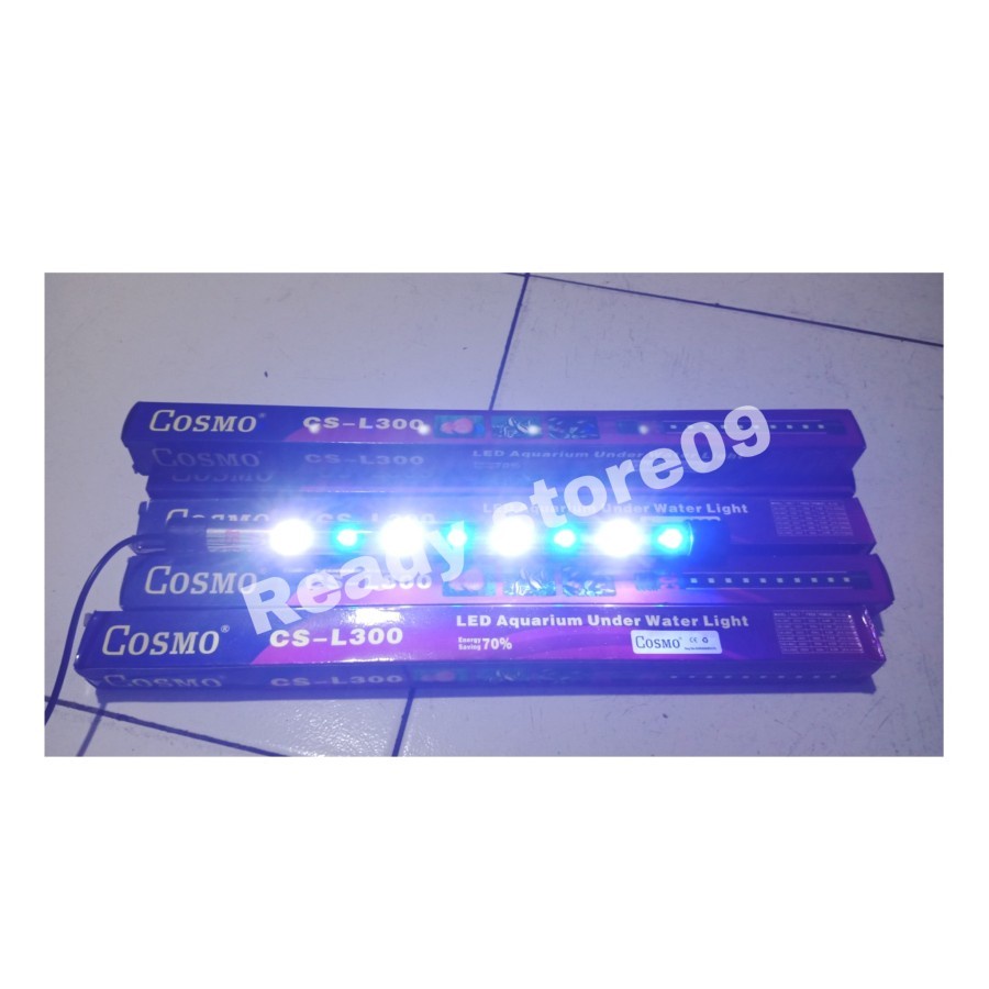 Lampu Celup aquarium LED Cosmo CS L500 Panjang 50cm -putih biru csv 500