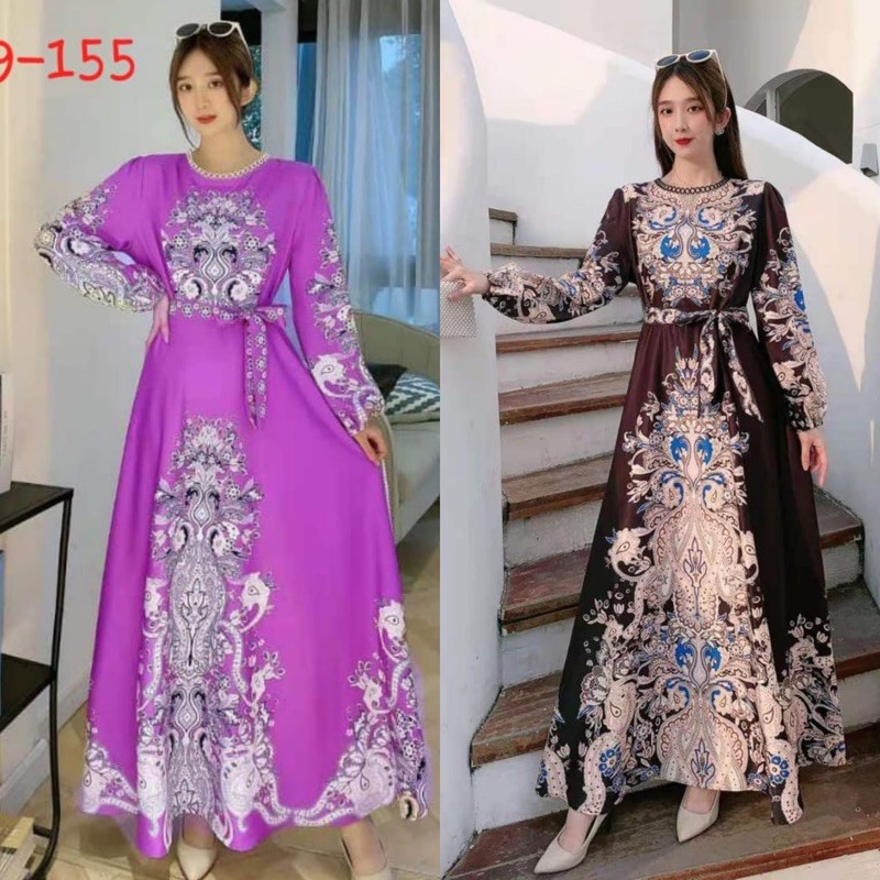 (BELI 2 LEBIH MURAH) ESTILO  GAMIS MAXI DRESS