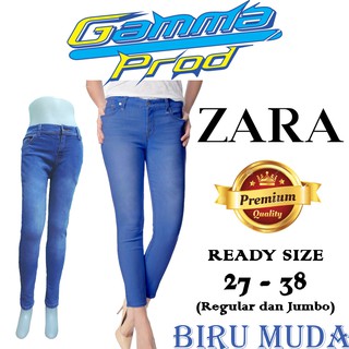  Celana  Soft Jeans  ZARA  Skinny WANITA  PREMIUM Zipper YKK 