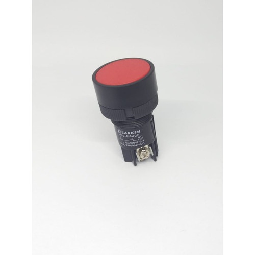 LB2-EA42P RED 1 NC LARKIN PUSH BUTTON PLASTIC HEAD CIRCULAR