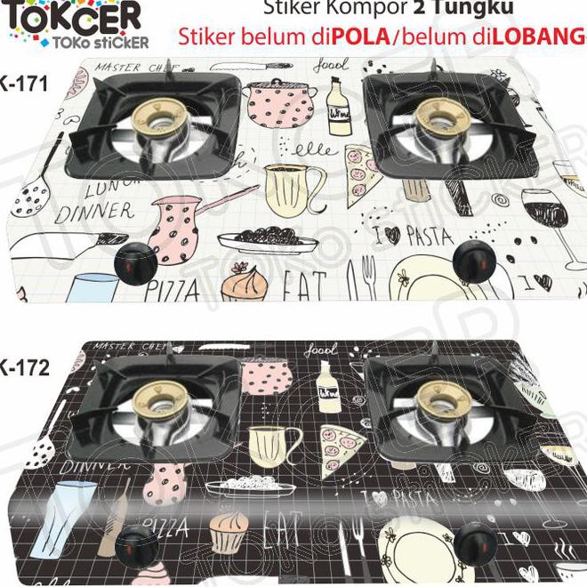  STIKER  KOMPOR  2 TUNGKU MASTERCHEF K 180 PROMO BELANJA 