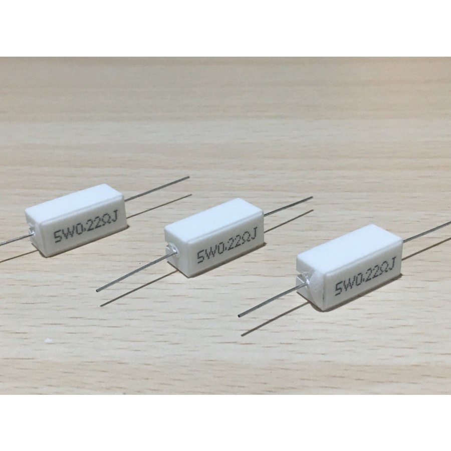 RESISTOR 5 WATT 5W 0.22OHM 0.22 OHM Ω 0.22R