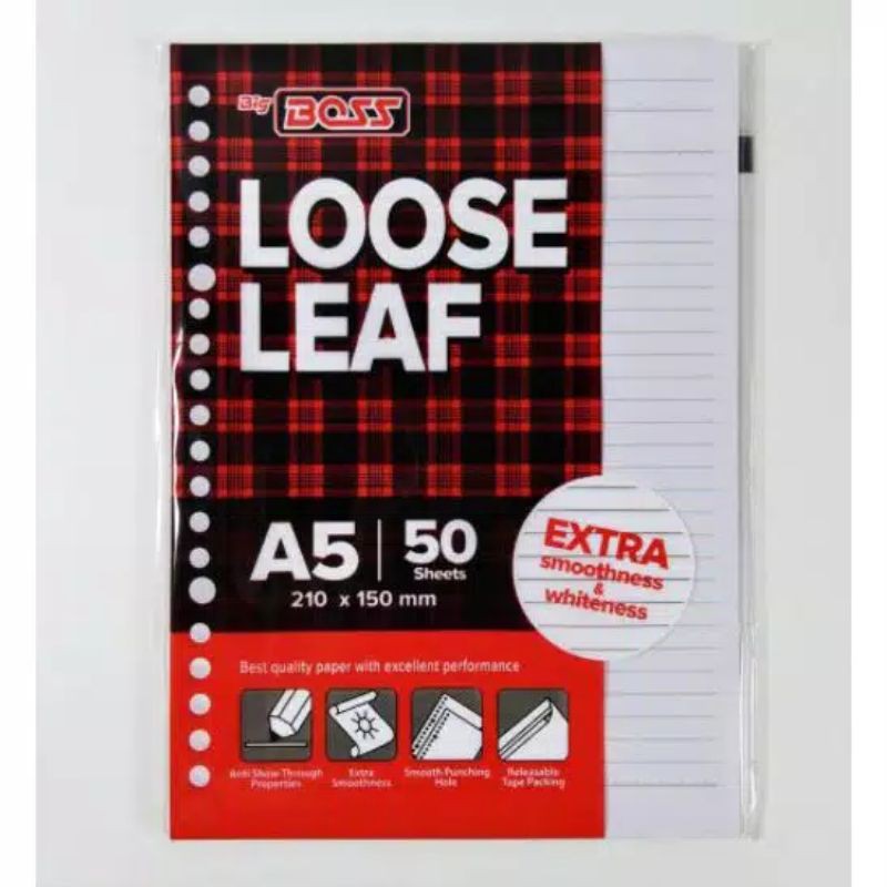 

Loose Leaf Big Boss A5 isi 50/100