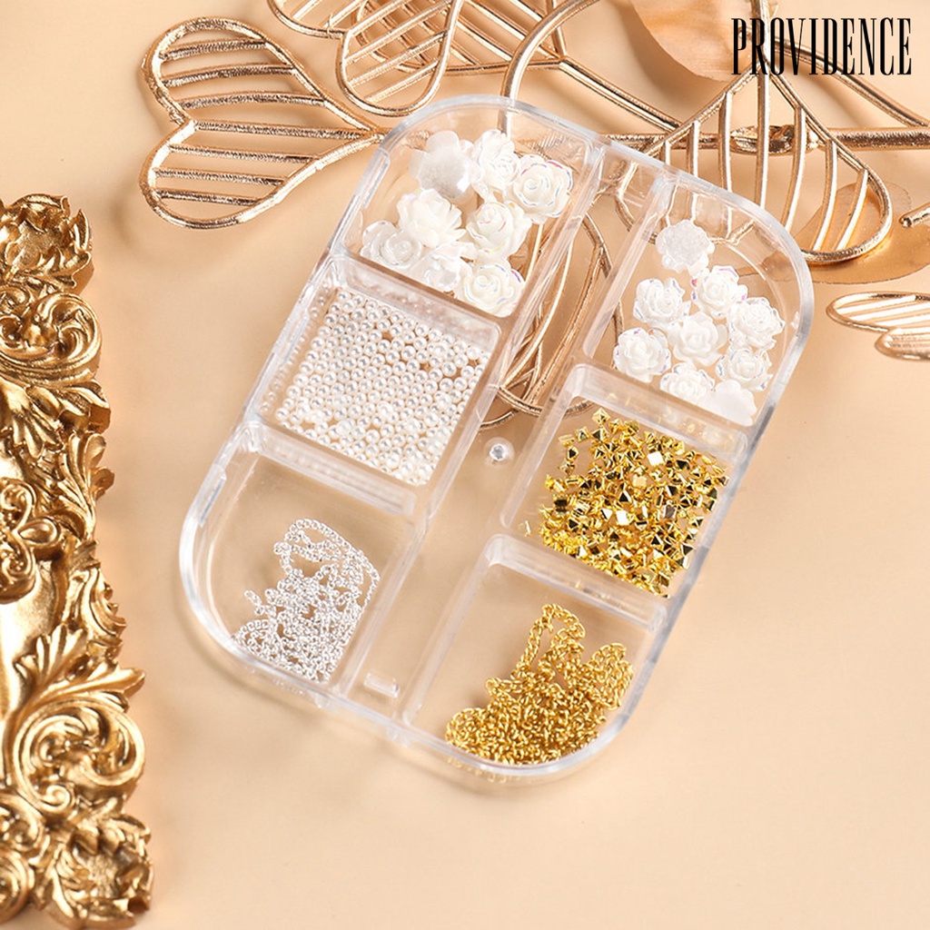 Providence Rantai Metal Kecil Ringan Desain Tulang Ular Hias Berlian Imitasi Untuk Nail Art DIY