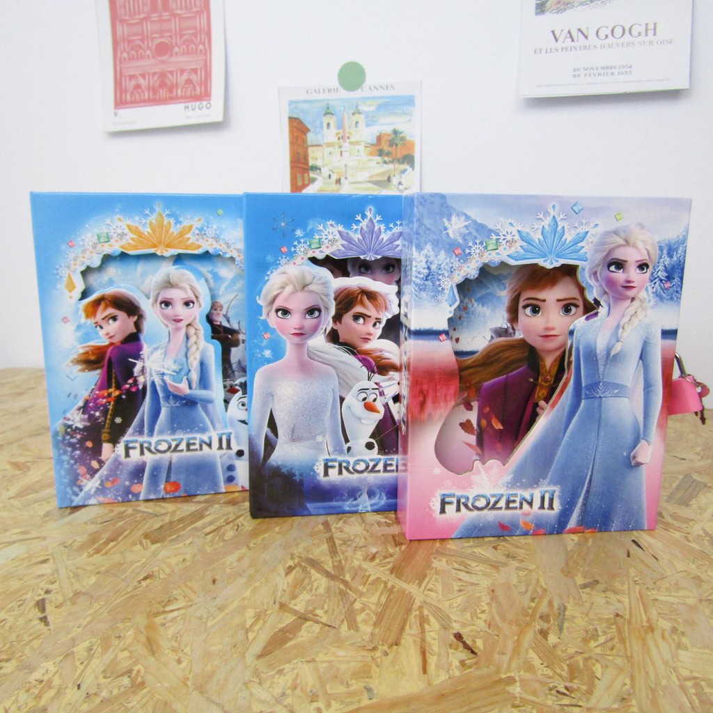 Mandicantik Buku diary gembok a6 Frozen buku notes memo pengingat READY JAKARTA COD disney book