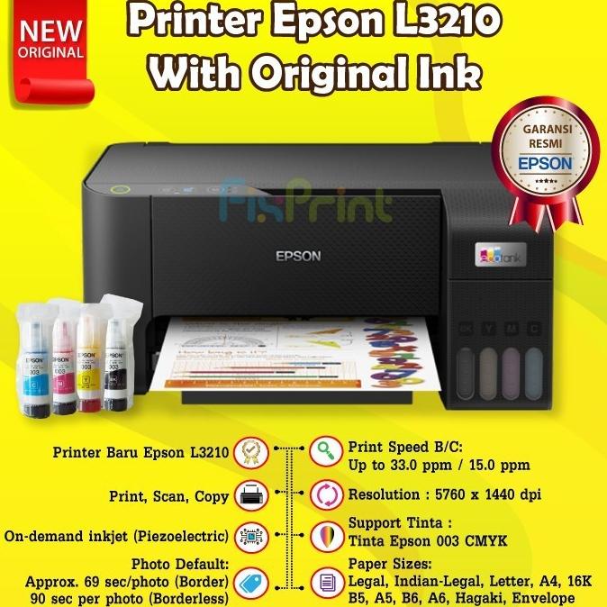 

PRINTER EPSON L3210 L-3210 L 3210 PENGGANTI L3110 PRINT SCAN COPY