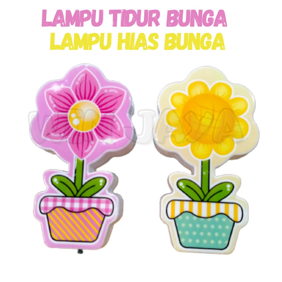 LAMPU TIDUR LED BUNGA LAMPU MALAM LAMPU HIAS BUNGA