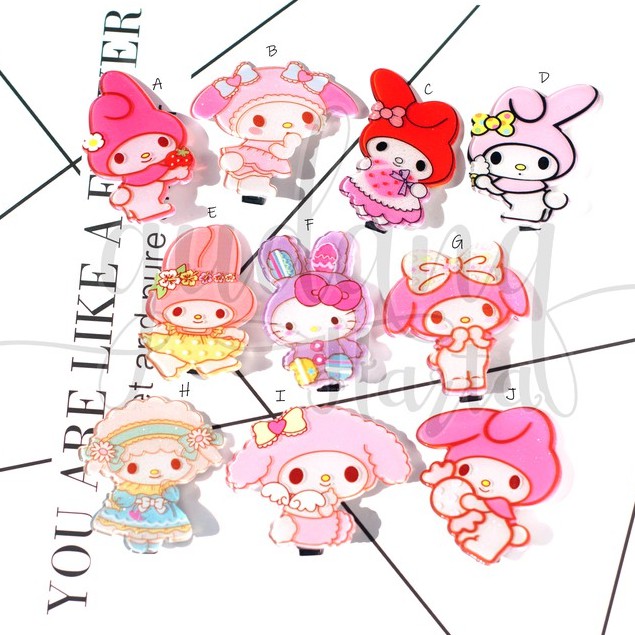 Jepit Rambut My Melody Hairclip Boneka Lucu Unik GH 200219