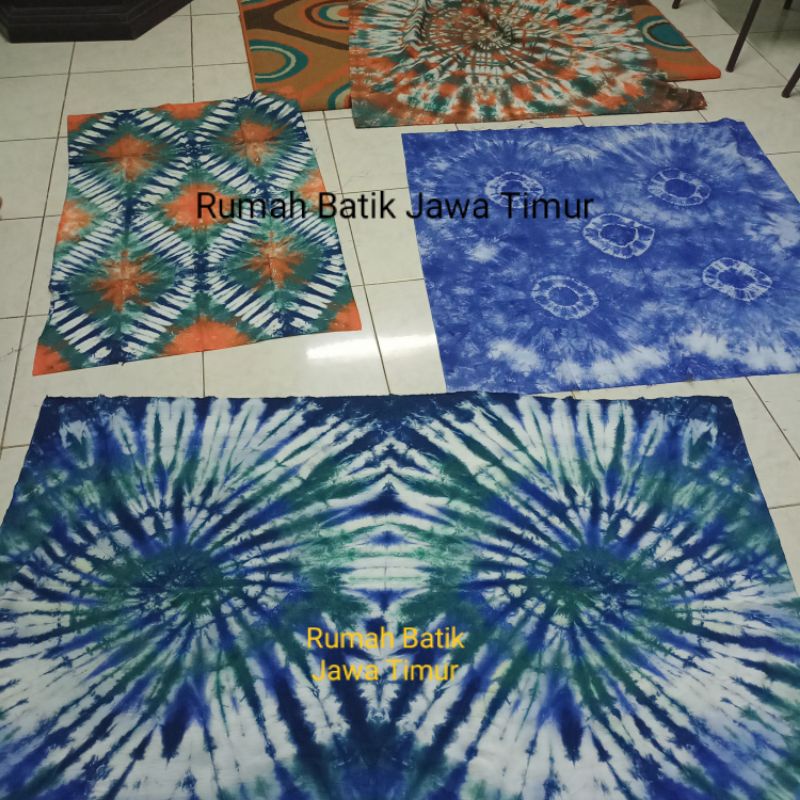 Taplak Meja ikat Celup Boleh Request motif warna Shibori jumputan cubit Prakarya sekolah