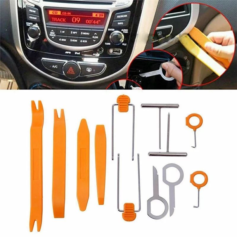 Set Kumplit Alat Opening Removal Pry Tools Baut Clip Dasbor Door Trim Mobil