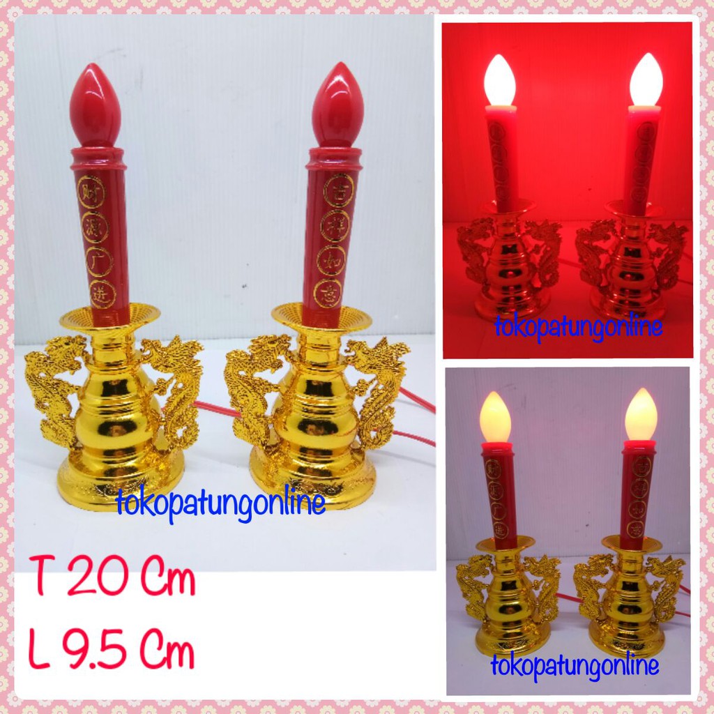 Lampu Sembahyang Motif Naga Hong