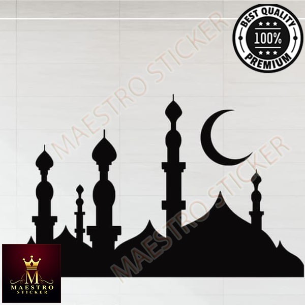 

M.STICKER Stiker Masjid Sticker Dingding Rumah Sticker Kaca Rumah Kantor