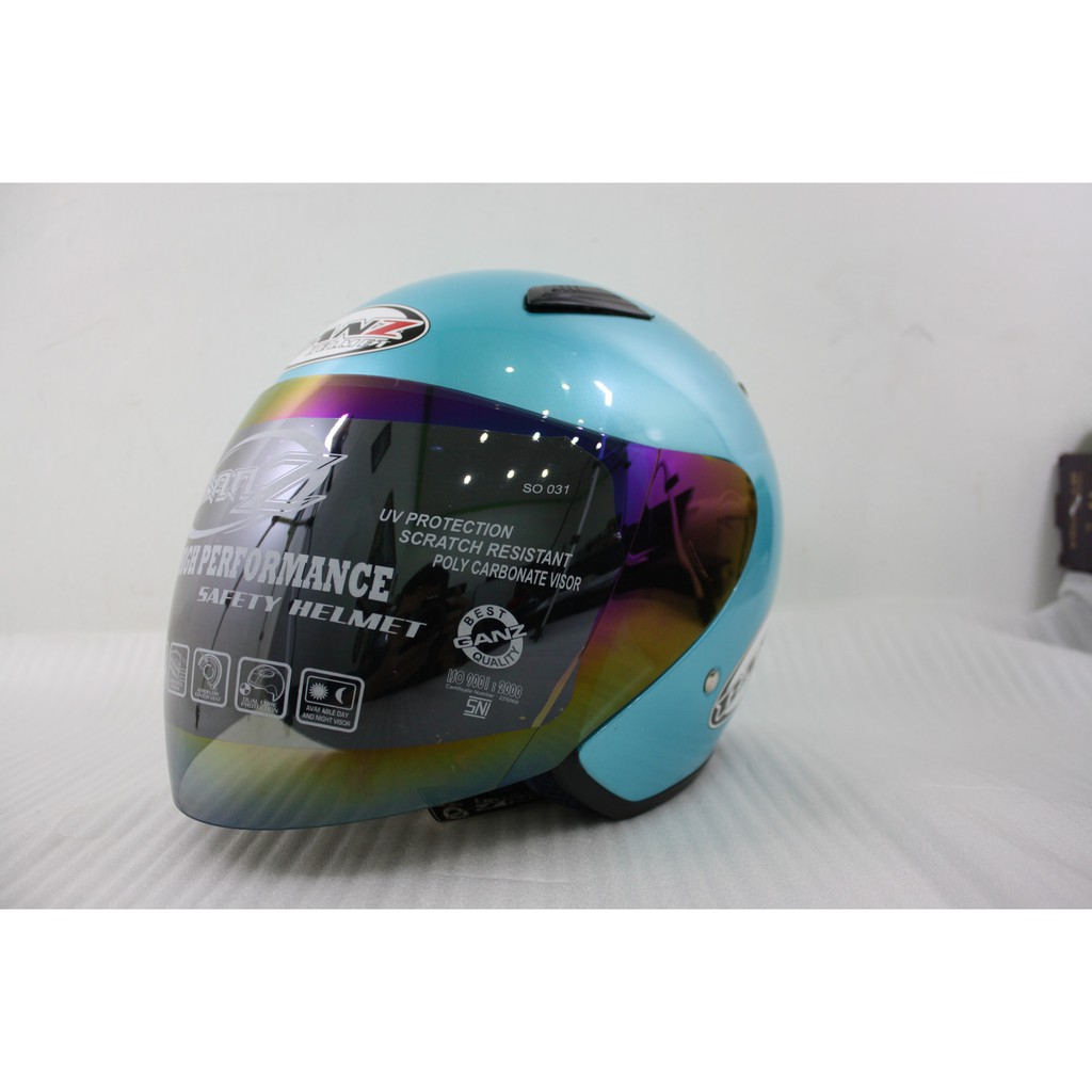 Ganz Helmet/ Helm R21B Polos Ice Blue VR L