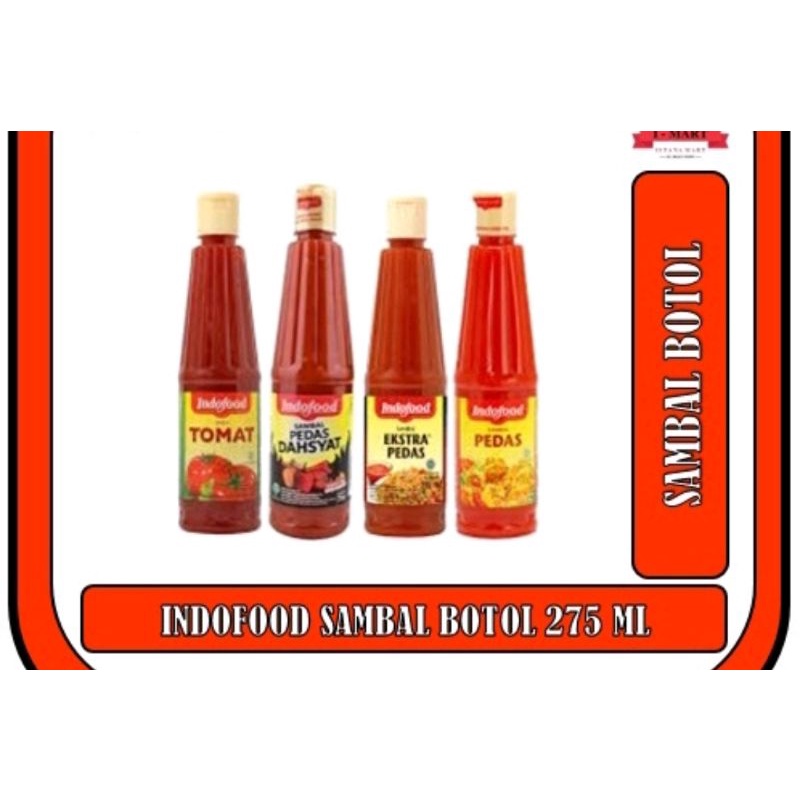 

Indofood sambal extra pedas/pedas dahsyat /Pedas 275ml