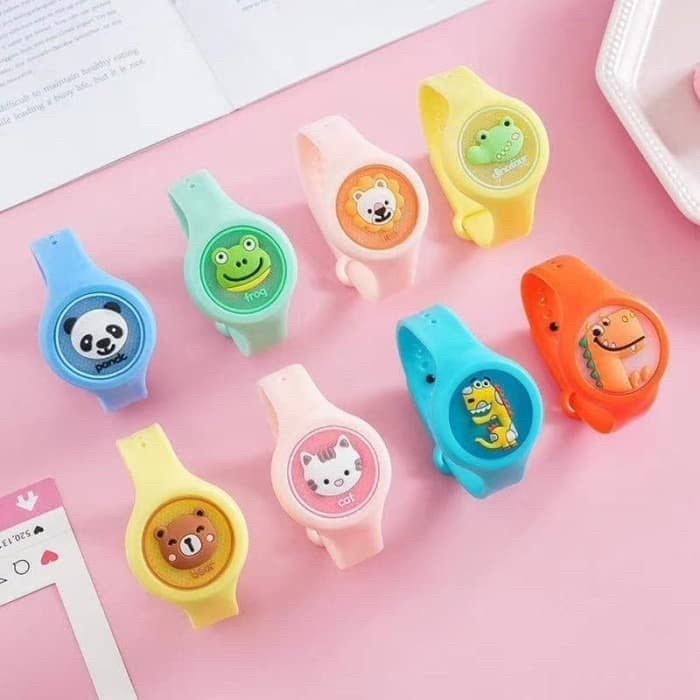 Gelang Anti Nyamuk Bayi + LED Gelang Lucu Gelang Anak Gelang Jam Tangan Anak /Mosquito Repellent LED