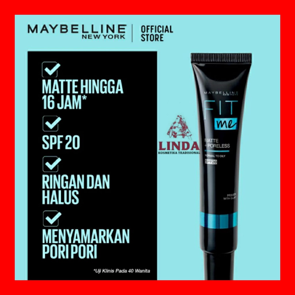 MAYBELLINE FITT ME MATTE+PORELESS  SPF20 PRIMER.