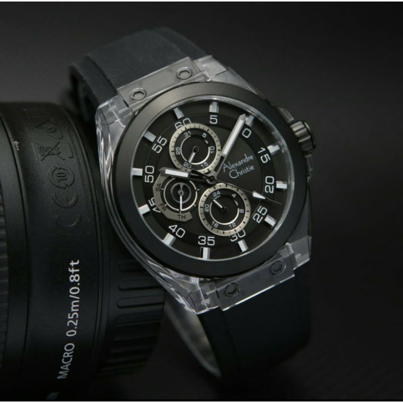 Alexandre Christie 6546 Black pria/cowok Original