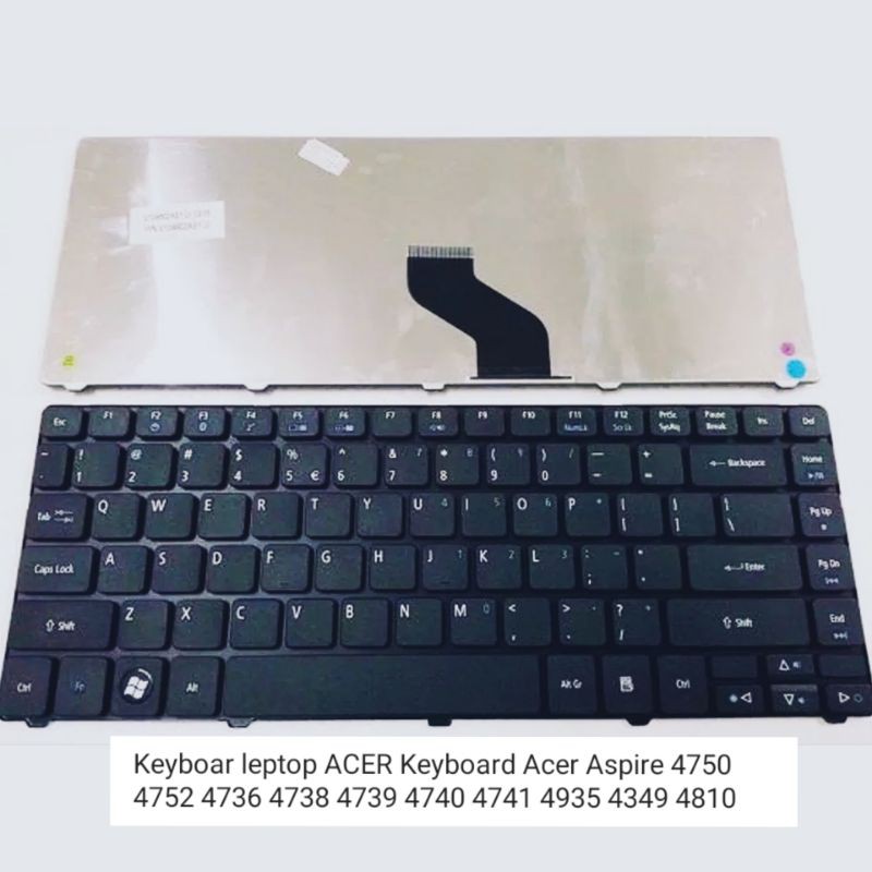 KEYBOARD ACER ASPIRE, KEYBOARD LAPTOP ACER 4750 4752 4736 4738 4739 4740 4741 4935 4810