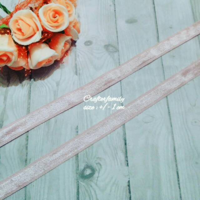 Karet bandana, foe elastis baby pink