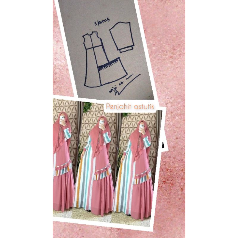 POLA INSTAN GAMIS /POLA GAMIS /POLA MURAH/TERBARU/MODERN