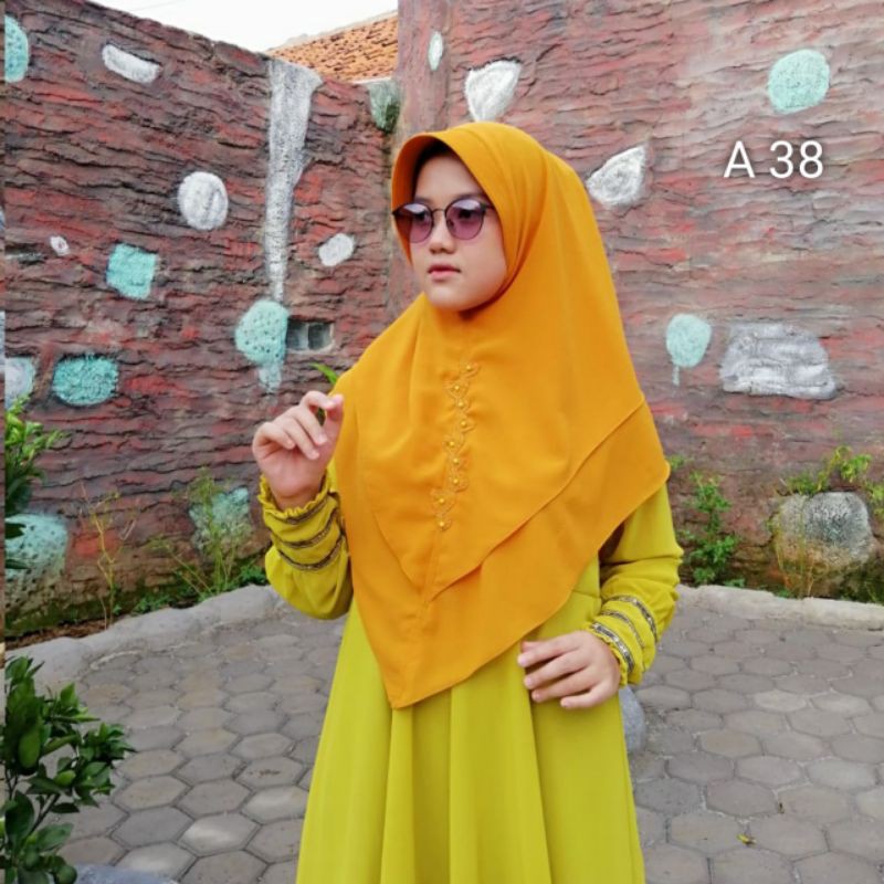 (Original aulia hijab) AL.01 dan A38•• hijab instan ceruty 2 layer•jilbab instan