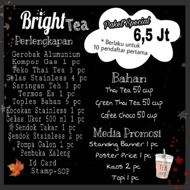 

Bright tea, paket special 6,5jt