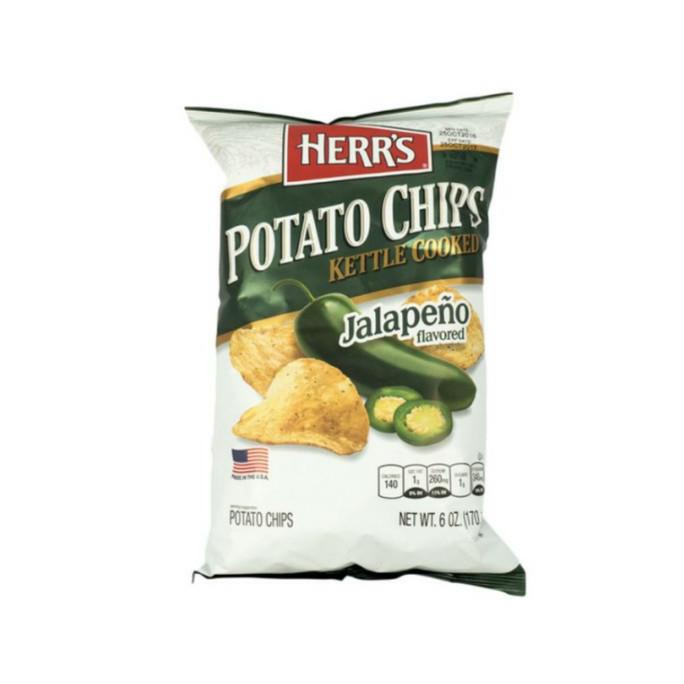 

:::::::] HERR'S Potato chips KETTLE Cooked Jalapeo 170 gr