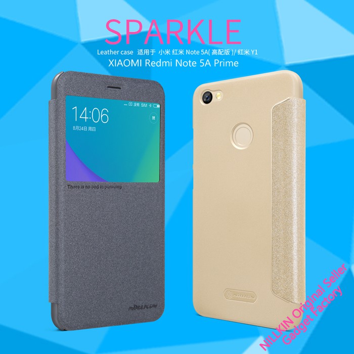 XIAOMI Redmi Note 5A Prime Flip Cover NILLKIN Sparkle Case