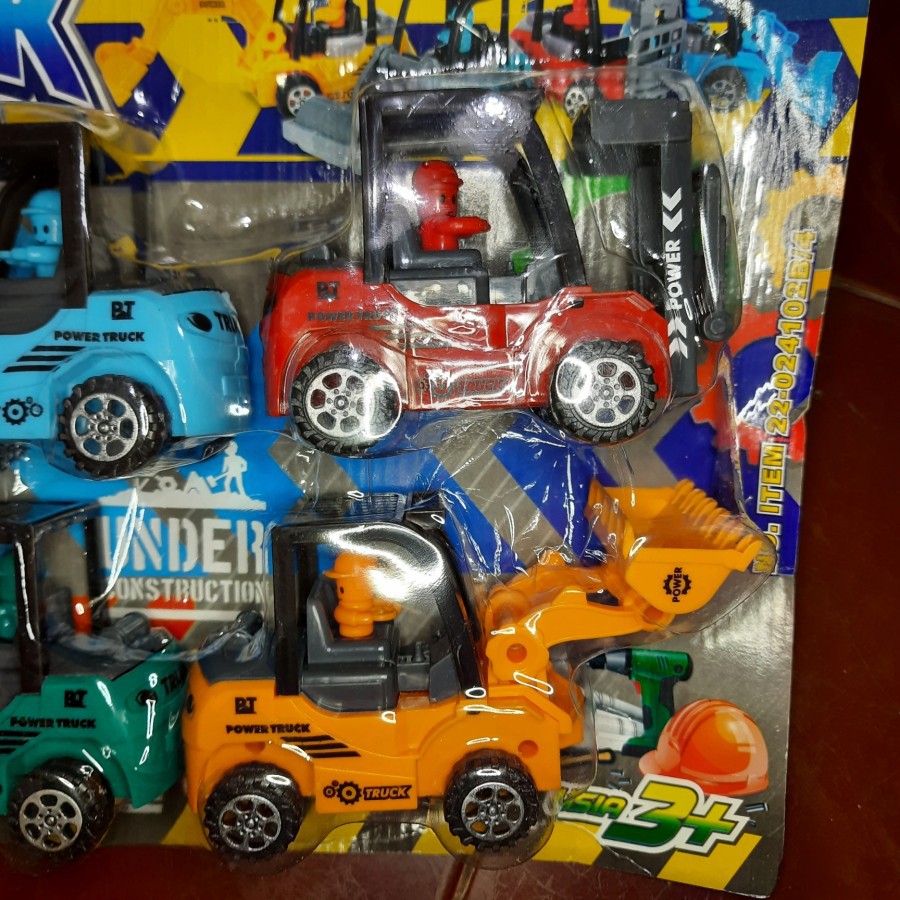 MAINAN MOBIL TRUK CONTRUCTION 4PCS MAINAN MOBIL MAINAN ANAK LAKI LAKI