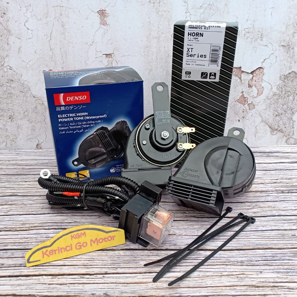 PAKET KLAKSON DENSO KEONG WATERPROOF DAN RELAY KLAKSON MX