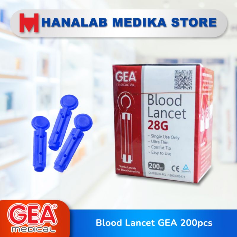 Jual Blood Lancet GEA 200pcs Shopee Indonesia