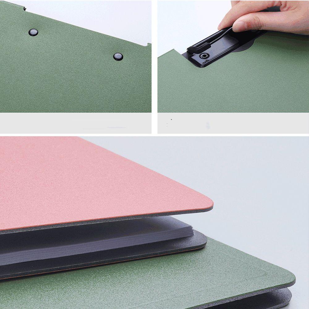 AUGUSTINA Multifunctional File Clipboard Vertical Writing Clipboard A4 File Folder Portable Writing Pad Board Office School Supplies Memo Clip Board Test Paper Storage Double Clips Clipboard Folders/Multicolor