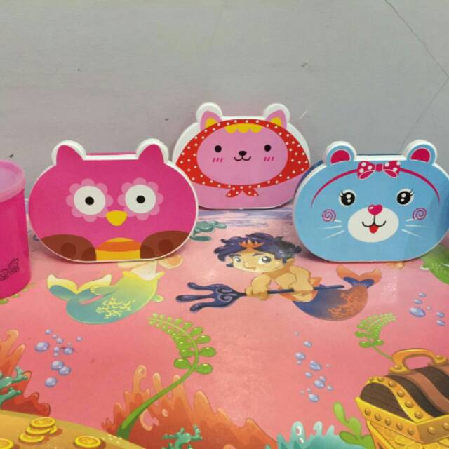 Souvenir Ultah Anak Tempat Makan Medium + Wrap bag