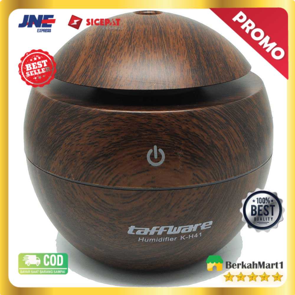 Taffware Air Humidifier Aromatherapy Oil Diffuser Wood Design HUMI H41