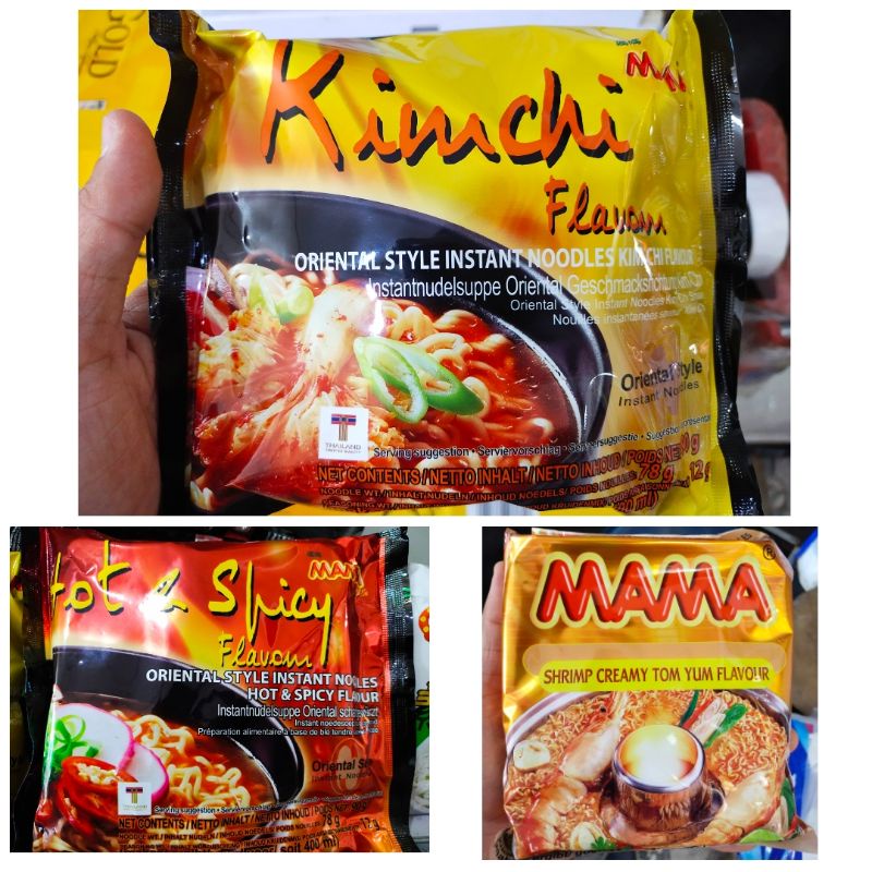 

MAMA Mie Instan Kimchi / Hot Spicy / Tom Yum