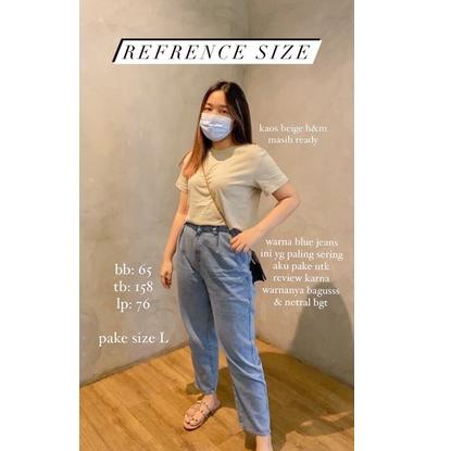 Top Produk.. GU uniqlo baggy boyfriend jeans