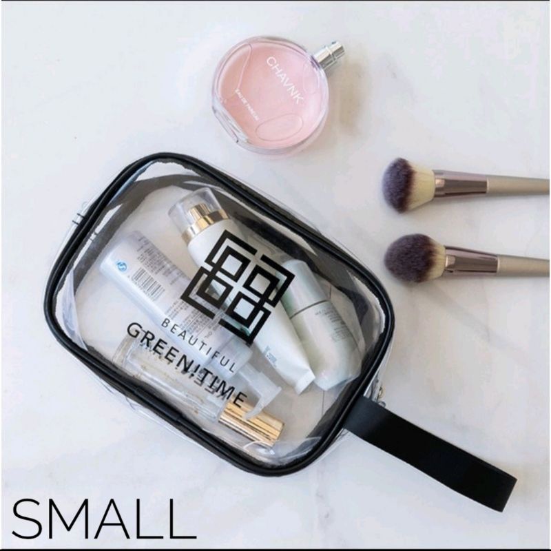 Tas Kosmetik Transparan - Tas make up anti air - Pouch Make Up Toiletries - Tas travel