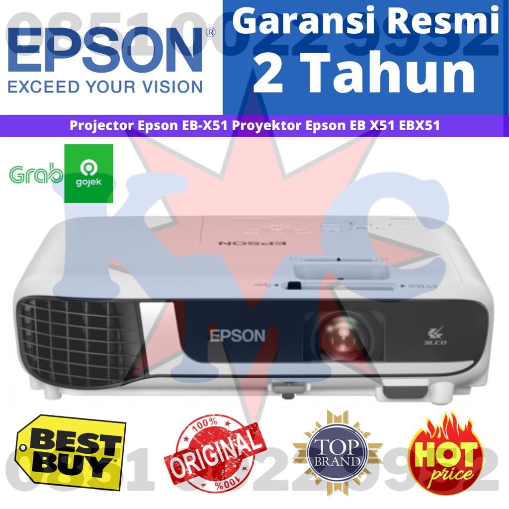 Projector Epson EB-X51 Proyektor Epson EB X51 EBX51 EBX 51