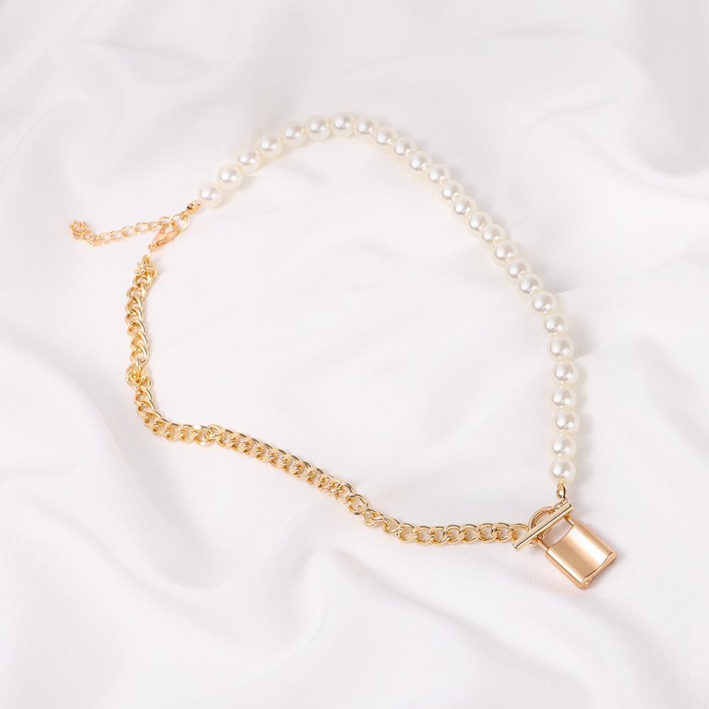 Nanas Multilayer Kalung Wanita Chunky Golden Coin Chain Choker