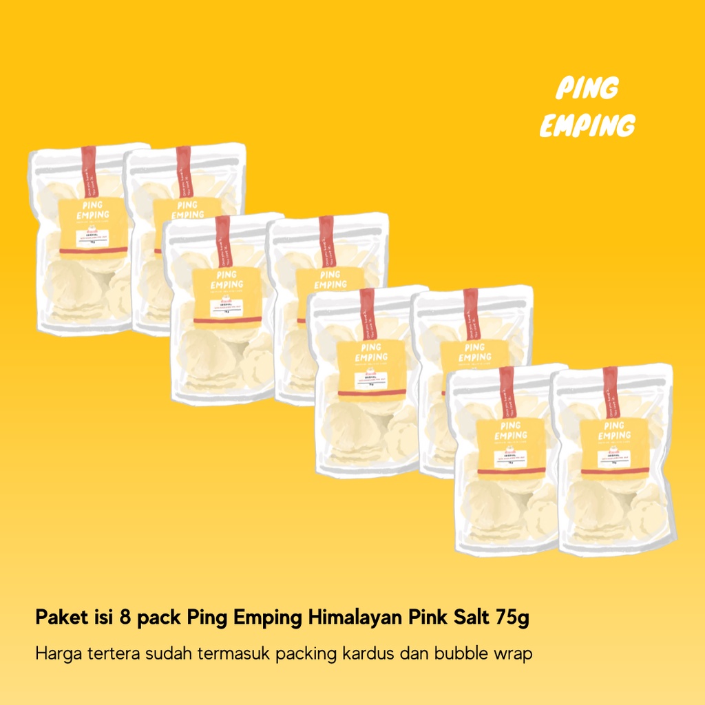 

Paket Box Ping Emping 8 Original with Himalayan Pink Salt