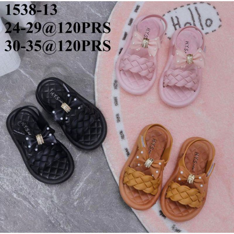 SEPATU SANDAL PITA MUTIARA ANAK PEREMPUAN JELLY KARET IMPORT HYS 1538-13
