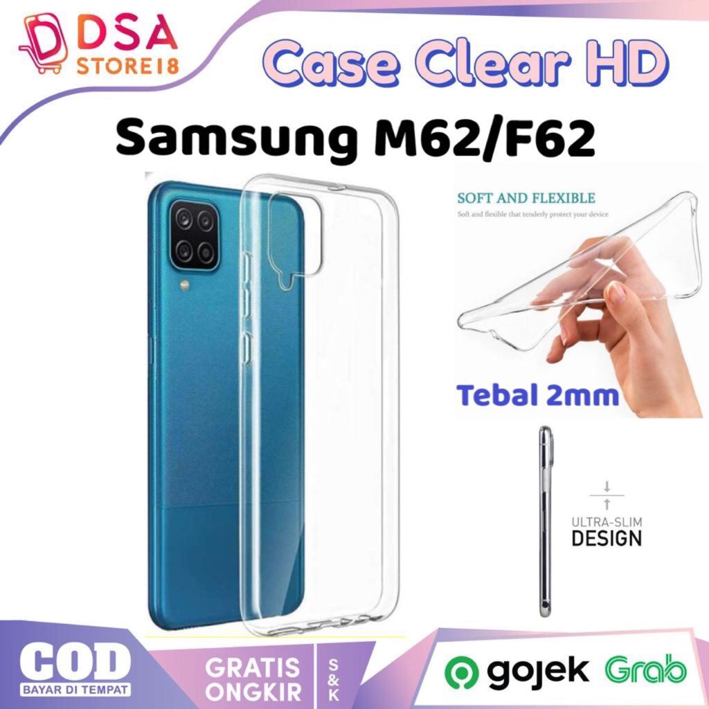 SoftCase Samsung Galaxy M62 / F62 Silikon Clear Liquid Casing HD