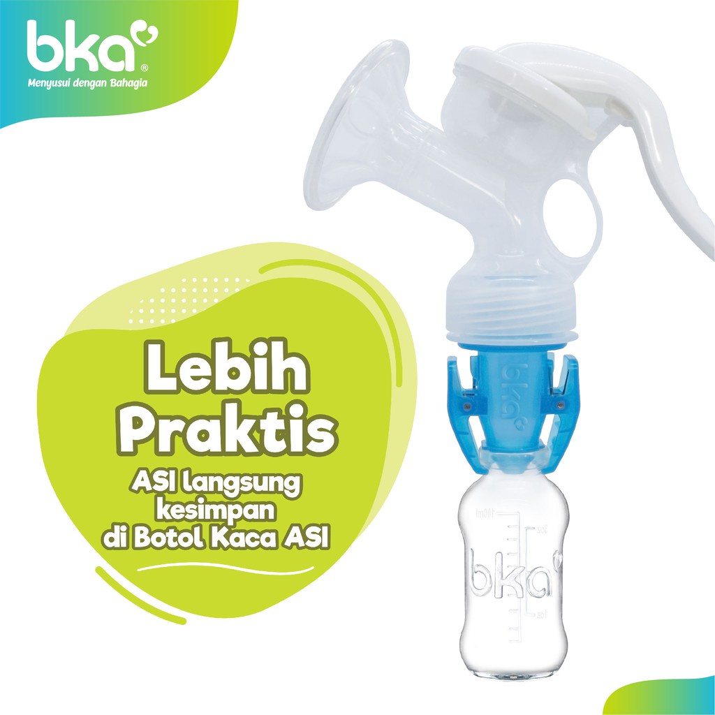 BKA Konektor Botol Kaca ASI Bayi Isi 1pcs