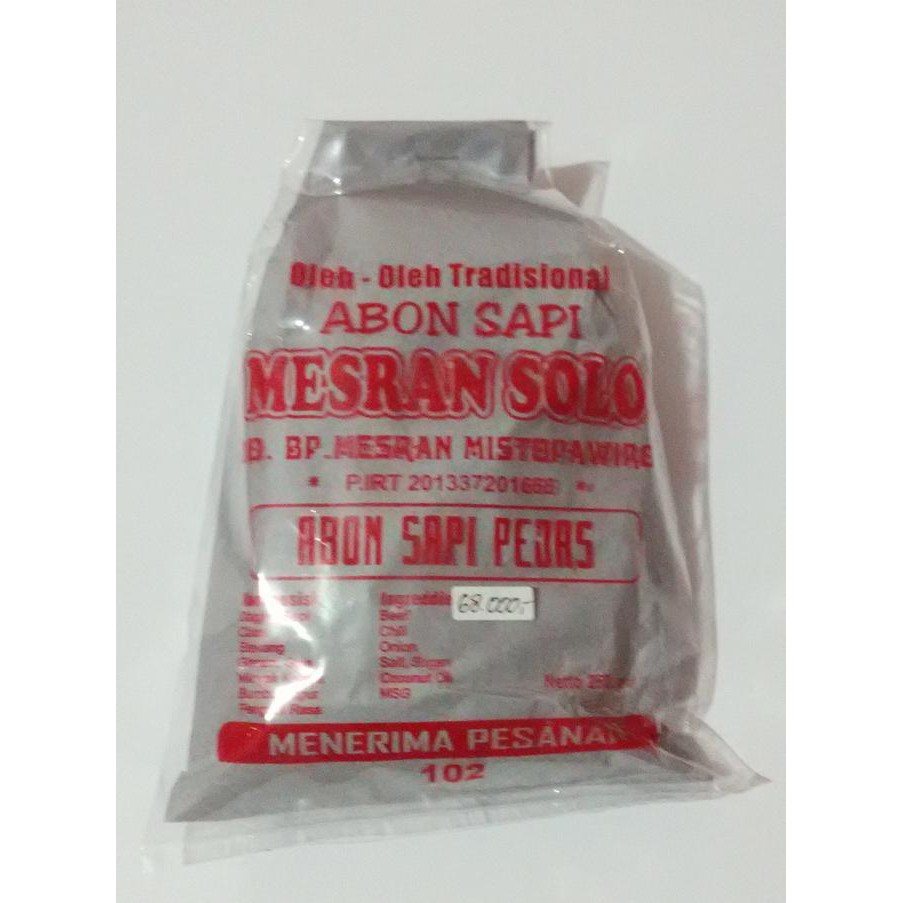 

Hot Produk Abon Sapi Mesran