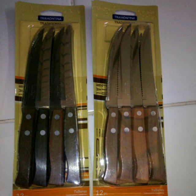 Tramontina Tradicional Pisau Steak Set [12 Pcs]