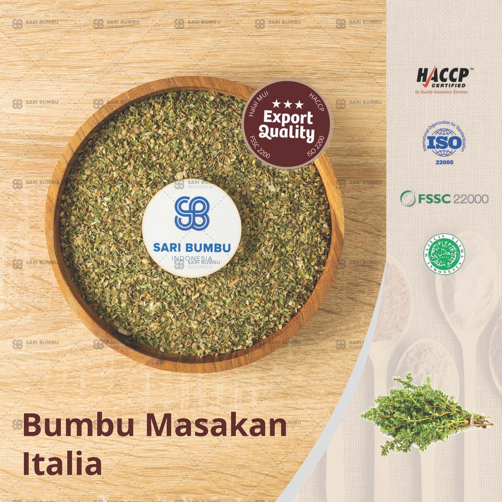 

Bumbu Masakan Italia | Italian Herb Seasoning 250gr Export Quality