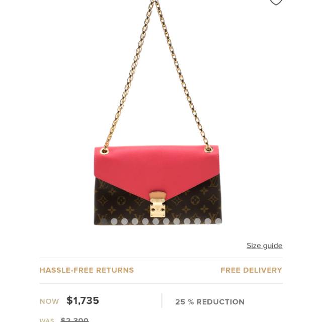 LV Pallas Chain Litchi Authentic