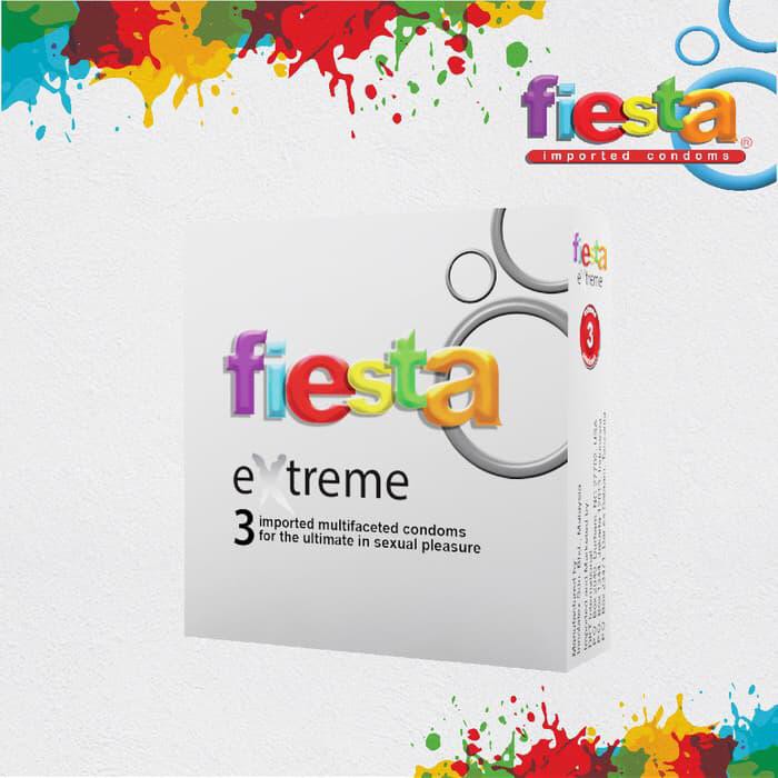 TERLARIS KONDOM FIESTA EXTREME WITH CLIMAX DELAY CREAM !!!